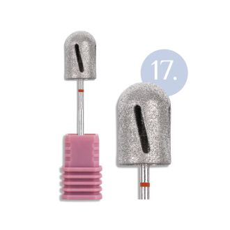 INOCOS BROCA CILINDRICA REDONDA PEDICURE GRAO FINO 17