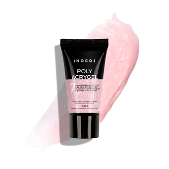 INOCOS POLYACRYGEL BISNAGA 7 CHA ROSINHA C/GLITTER 30G