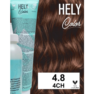 HELYCOLOR KIT COLOR CREAM N.4.8 4CH