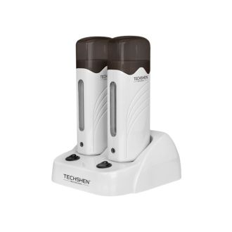 BASE COM DUAS DEPILADORAS TECHSHEN DEPWAX DUO