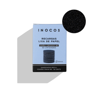 INOCOS RECARGA LIXA DE PAPEL PARA PES GRAO GROSSO 80