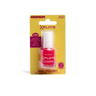 XPLOTE NAIL POLISH SATIN FINISH FUCHSIA FLING 6ML