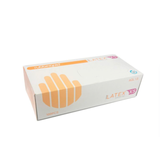 LUVAS LATEX S/PÓ 100UN XS DESCARTAVEIS RUBBERGOLD