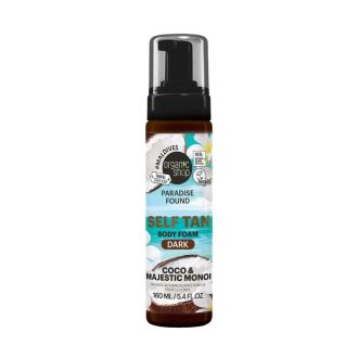 ORGANIC SHOP ESPUMA AUTOBRONZEADORA CORPORAL COCO E MAJESTIC MONOI TOM ESCURO 160ML