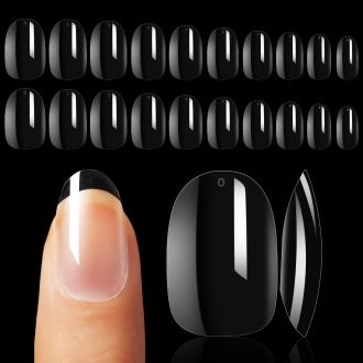 HB OVAL CLEAR NAIL TIPS 500UN