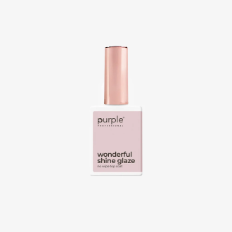 PURPLE WONDERFUL SHINE GLAZE NO WIPE TOP COAT 15ML