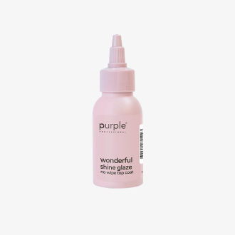 PURPLE WONDERFUL SHINE GLAZE NO WIPE TOP COAT 