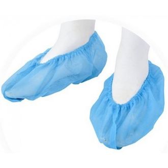 COBRE SAPATOS EM PP AZUL ANTIDERRAPANTES 100PCS
