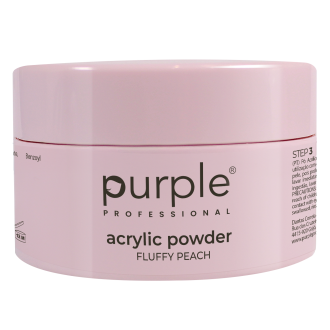 PURPLE ACRYLIC POWDER FLUFFY PEACH 80G